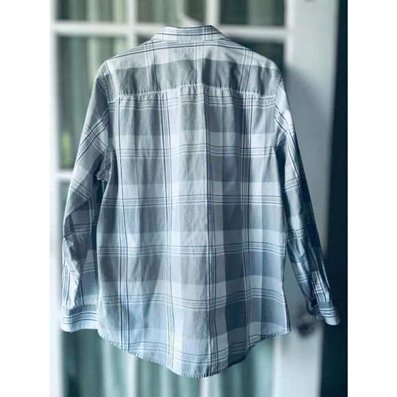 Perry Ellis Men’s XL Slim Fit Classic Button Down Long Sleeve Plaid Casual Shirt - Picture 2 of 9